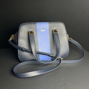 Kate spade 2way navy and light blue stripe EUC Holiday 2016 Collection